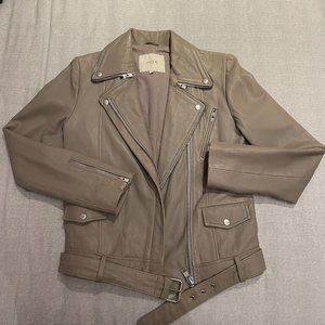 Maje leather motorcycle jacket